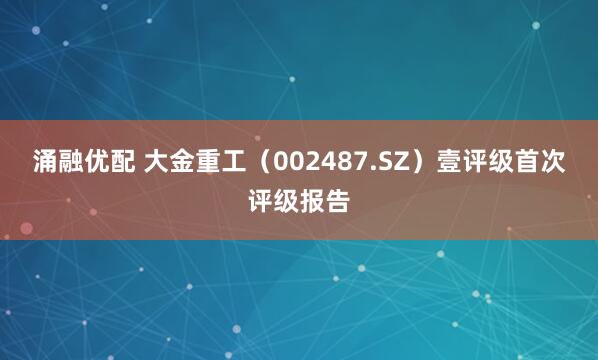 涌融优配 大金重工（002487.SZ）壹评级首次评级报告